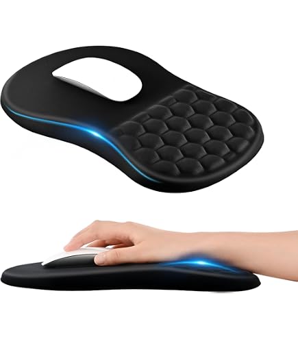 Addio Dolori Al Polso: ELZO Poggiapolsi Ergonomico Per Tastiera In Memory Foam – Pieghevole, Antiscivolo, Perfetto Per Ufficio E Gaming