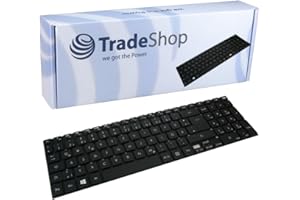 ‎TRADE-SHOP Original Tastatur Notebook Keyboard Ersatz Deutsch QWERTZ für Packard Bell Easynote LV11 LV11HC LV11HR LV44 LV44HC LV44HR, P5WE0 P5WS0 P7YS0, TE69 TS11 TS11-HR-040UK (Deutsches Tastaturlayout)