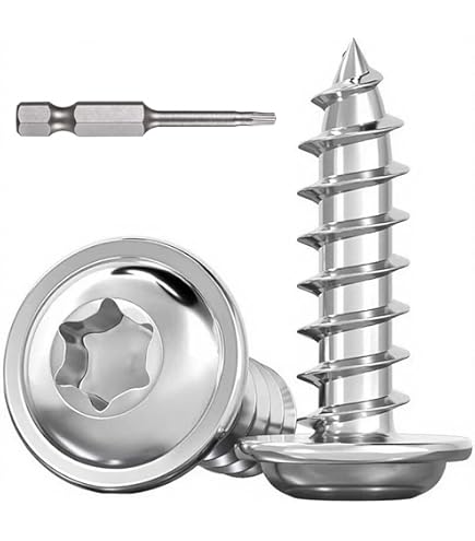 Torx Schroeven met Verzonken Kop, Binnenzeskant Schroeven, RVS Sterschroef M4x 8mm 10mm 12mm