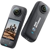 Insta360 X4 Motorrad Edition aksiyon kamerası, 360&deg; 8K su ge&ccedil;irmez aksiyon kamerası, 4K geniş a&ccedil;ılı video, g&ouml;r&uuml;nmez selfie &ccedil;u