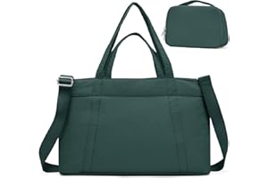 CADOLIM Borsa Shopper Donna Shopping Bag Borsa Università Donna Grande Tote Bag Borsone Palestra Sportiva Donna Grande Capacità Per PC Da 14 15,6 Pollici Beige