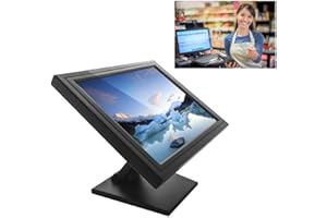 DIFU Caja registradora de 17", caja registradora táctil para el comercio minorista, pantalla LCD táctil para gastronomía y comercio, pantalla táctil POS