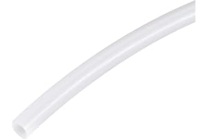 sourcing map PTFE rör hög temperatur rör multifunktionell isoleringsrör 5 mm ID x 6 mm OD x 4,92Ben