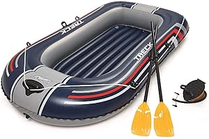 Bestway 255x127x41 cm, Schlauchboot Hydro-Force Raft Set-Juego de Botes hinchables (255 x 127 x 41 cm), Multicolor