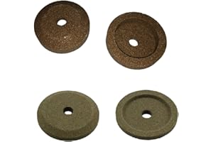 RULEMARKET SMERIGLI PER AFFILATOIO AFFETTATRICE SIRMAN COPPIA 48 E 50 FORO 8 mm, ALTEZZA: 15 E 8 mm