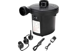 LEBEXY Elektrische Luftpumpe für Luftmatratze | Pumpe Luftmatratze | Pool Luftpumpe Elktro | Luftmatrazenpumpe Luftpumpe Matr