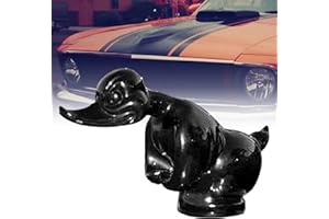 Quincry Angry Duck Hood Ornament, 3D Car Chromed Metal Hood Ornament Electroplating Black/Silver Color Polished High Shine, Angry Duck Decor Ornament for Car, Desktop, Cabinet (Black)