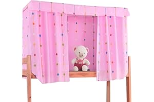 LA HUATE LA HAUTE Polyester Bed Canopy Single Sleeper Bunk Bed Curtain Student Dormitory Blackout Cloth Mosquito Nets Bedding Tent