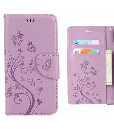 HualuBro Cover per LG G8S ThinQ, Flip Cover a Libro in Premium PU Pelle Magnetica Antiurto Case Portafoglio Custodia per LG G8S ThinQ Cover - Marrone