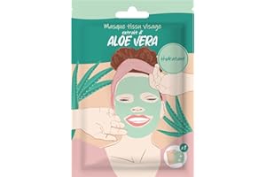 Masque Aloe Vera en Tissu - Soin Visage Express en 10 Minutes - Peau Douce et Hydratée - Pour Confort et Fraîcheur Immédiats - Hydratation, Beauté Femme - Skincare Masque French Tendance