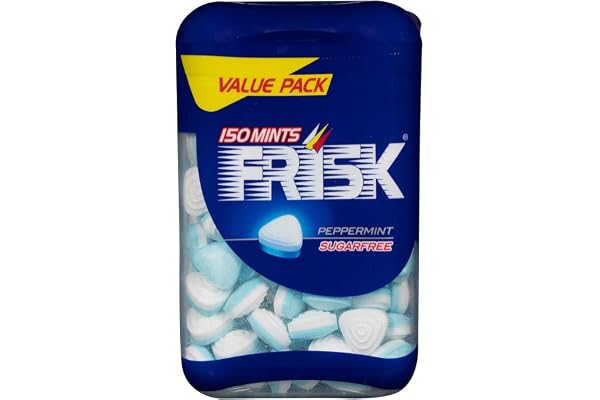 Frisk Pastilles Menthe Poivrée Mini Bonbon Rafraîchissant sans Sucres-Maxi 0.1kg Boîte de 150 Pièces 1 Unité