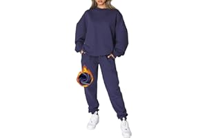 CheChury Chándal de Mujer Sudadera Pullover Mujer Ropa de Casa para Damas y Pantalones Conjunto de Ropa Ropa Deportiva Ropa Casual Damas Chaqueta de Manga Larga Trajes de Gimnasia Otoño Invierno