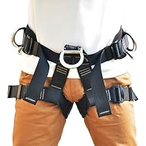 Imbracatura Di Sicurezza A 5 Punti - Kit Completo Con Cintura E Corda, Regolabile, Per Lavori In Altezza
