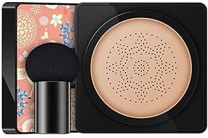 YIYUANIJI Mushroom Head BB Cream Air Cushion Foundation CC Cream Water Feeling Flawless Moisturizing Oil Control, Lightweight & Smoothing Natural Concealer (Natural)