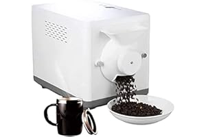 ZUMAHA 1600 W KaffeeröSter, KaffeebohnenröSter, 1500 G Heim-Kaffeebohnen-RöStmaschine, 0–250 ℃ Temperaturverstellbare Elektrische Kaffeebohnen-RöStmaschine, Nuss-Erdnuss-Cashew-Kastanien-RöStung