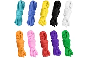 Zythrem 10 Colors Paracord Bracelets Paracord Cord 550 Multifunction Paracord Ropes Parachute Cord Outdoor Survival Rope for Diy Bracelets Outdoor Activities Keychain Dog Leads Carabiner Climbing