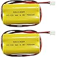 GSUIVEER BL93NC487 BL93NC484 BAA48R Ni-Cd 4.8V 700mAh Exit Sign Emergency Light Battery Replacement (2 Pack)
