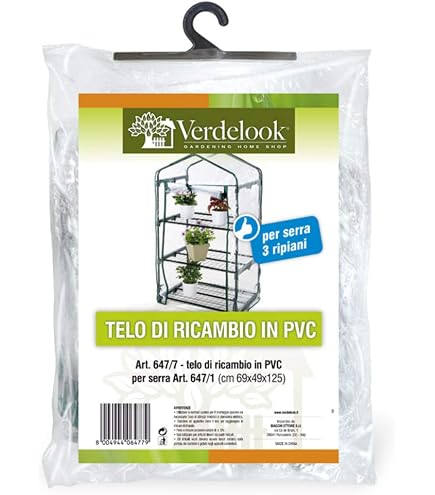 Serra A 4 Ripiani – Piccola, Portatile, Copertura In PE Resistente. Perfetta Per Piante Da Interno O Esterno, Protezione Da Freddo E Pioggia.