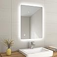 EMKE 800 x 600 mm Illuminated LED Bathroom Mirror LED Mirrors Light with Touch Control Switch + Demister