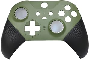 Hzxkqmil Coque Avant Boîtier de Remplacement Plaques de Couvercle pour Xbox Manette Elite Series 2/Manette Series 2 Core (Vert Armée)
