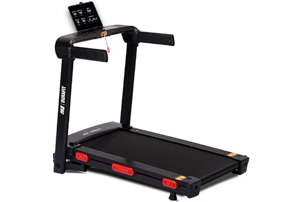 Durafit91 Hike 6 HP Peak BLDC Motorized Treadmill 25 Level Auto Incline Max Speed 18 Km/Hr Max User Weight 150 Kg Shock Absorption Technology Bluetooth Speaker Wynd app Home use