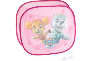 Tataway Pair Of Paw Patrol 44x35cm Markiser På Bilsidan - Rosa Solskyddsmedel Med Officiell Grafik För Flickor