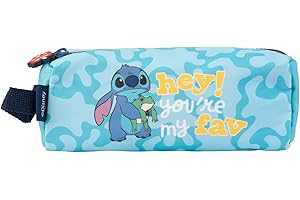Grupo Erik Astuccio Stitch - Astuccio Piccolo Bambina Portapenne per Scuola con Cerniera | Lilo e Stitch Gadget: Regalo Bambina 8 Anni