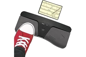 plplaaoo Music Page Turner Fußpedal für Ipad, Kabelloses Page Turner Pedal, ABS Score Turning Foot Pedal Zubehör, Music Score Control The Turning Function, für Gitarreneffektpedal, Tablet, Handy