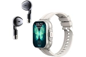 Smart Watch med öronsnäckor, 2,01 Tum HD -skärm Smartwatch för Män, 2 i 1 Bluetooth -klocka med Meddelandemeddelande, Sportlä