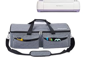 TESSLOVE Cubierta antipolvo para Cricut Explore Air & (Air2), Cricut Maker y Cricut Explore 1, con 3 bolsillos para accesorios de herramientas