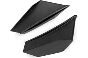 ANTILOG Motorcycle Wing, 1 Pair Universal Motorcycle Winglet Aerodynamic Wing Kit Fit (BLACK)