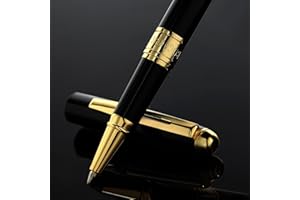 Bociyer Liquid Ink Rollerball, Black 0.5mm Ballpoint Pen Gift Set for School, Office, Signature