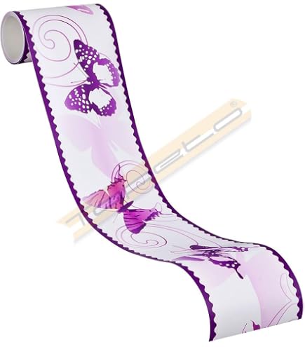 3D Schmetterlinge Blumen Wandtattoo Set - 12 Stück, Lila, Selbstklebend Für Wand & Fenster