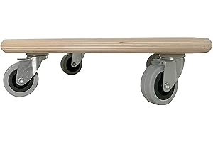 Dörner + Helmer Chariot de transport stable Soft-Mini, 290 mm x 290 mm x 85 mm, capacité de charge de 200 kg, roues en caoutchouc, pour caisses