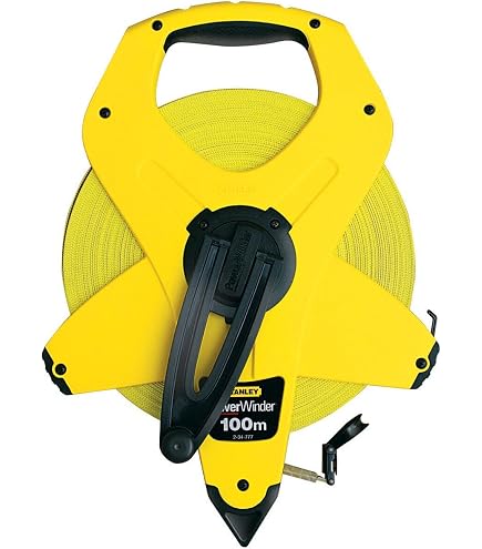 Triple Décamètre RICHMANN 30 M - Ruban PVC Fibre De Verre Orange - Résistant