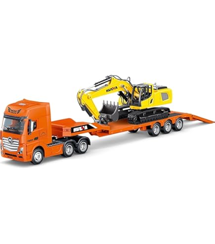 Siku 1:87 Man Heavy Haulage Transporter With Liebherr Excavator