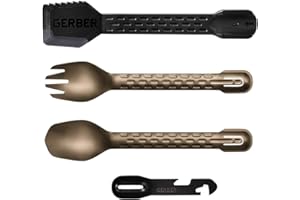 Gerber Gear 31-003465N ComplEAT Camping Utensils Cooking Tool Set, Burnt Bronze