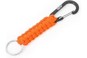 EOTW Paracord Keyring with Carabiner Hook D Ring Hook Lanyard with Chain Hook Key Ring Survival Kits Heavy Duty Holder Army for Car Key Bottle Camping Hiking