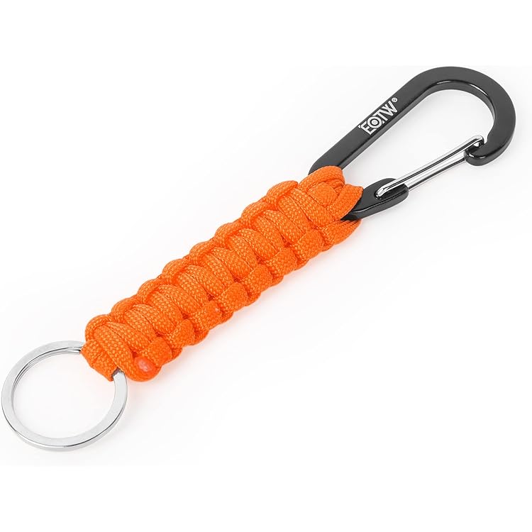 Patrón Circular Tejido Colorido para Cordón de Paracord, Llavero Mini Duradero y