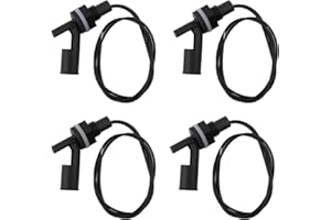 CJMUQHEHH 4 interruttori a galleggiante, sensore di livello dell'acqua, interruttore a galleggiante orizzontale montato lateralmente, interruttore galleggiante liquido per serbatoio, piscina, orizzontale