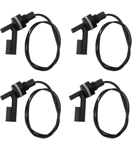 5 Interruptores De Flotador Para Nivel De Agua - Sensor Horizontal Montado Lateral, Para Tanques, Piscinas, Acuarios