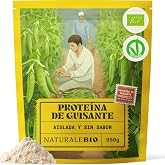 NaturaleBio Organic and Vegan Pea Protein Isolate | 950g Pea Protein 81%, Soy Free, Non-GMO and No Added Sugar, for Smoothies