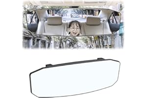 HAPPOW Espejo retrovisor para coche, espejo interior para bebé, gran angular, gran campo de visión, espejo para coche, SUV, camión