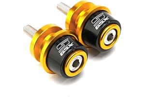 VSKTE Convient pour Suzuki GSXS750 GSXS1000 F-ABS GSXS 750 1000 125 150 Accessoires de moto CNC M8 Bras oscillant Support à vis Bobines Bras oscillant Bobines (couleur : X Or)