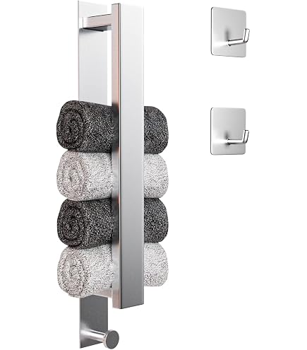 Distributeur De Savon Mural EXLECO 200ML - Acier Inox/Verre Mat - Sans Percage - Pour Salle De Bain/Cuisine