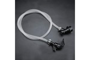 WIFEHELPER Assemblaggio della linea di blocco sfera, tubo flessibile per birra da 100 cm con rubinetto per picnic per feste e scollegamento blocco palla per fusto per birra