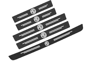 YUHOME 5PCS Car Sill Protector,for MG ZS 2017-2023 2024. Car Door Steps Protector, Rear Bumper Protector Stickers Inner Accessories