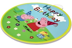 SWEET-DECOR.DE Tortenaufleger Geburtstag - Geburtstagskuchen Deko aus Fondant - Rund 20 cm - Esspapier Tortendeko - Tortenaufleger - Cake Decoration