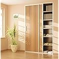 Sliding Wardrobe 2 Door 1800mm Twin Track Gear System ARES 2 Roller Internal Cupboard 70kg