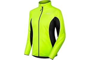 INBIKE Giacca Softshell Donna, Giacca Ciclismo Donna, Giacca Trekking Invernale Antivento Idrorepellente Riflettente Traspirante Termica per Bici Montagna Corsa Running MTB Sport Outdoor